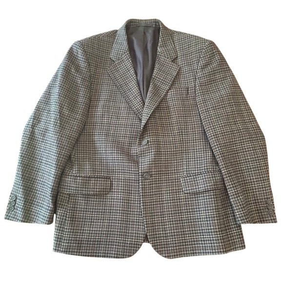 Triona Design Other - Triona Design Wool Blazer 38 Short Plaid Irish Donegal Tweed Academic Preppy